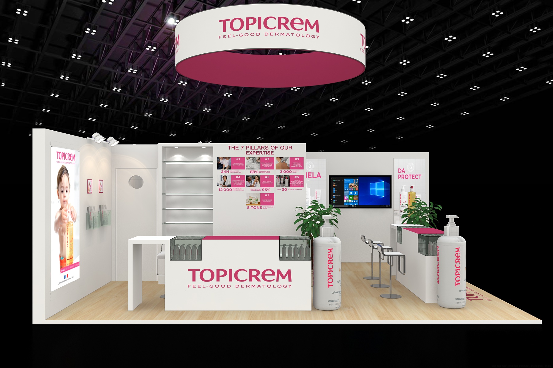 stands sur mesure Topicrem