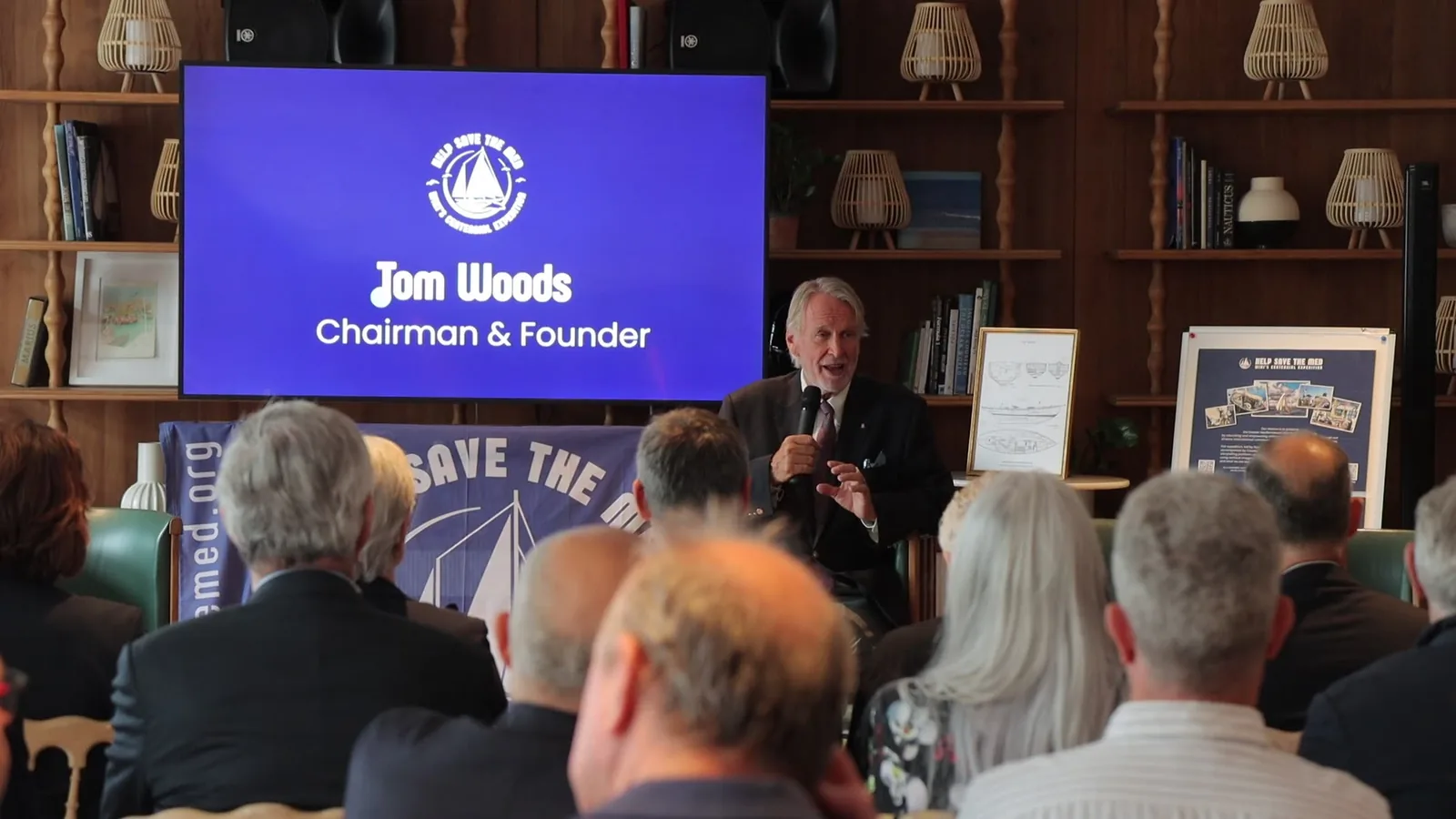 Présentation de l'expédition Help Save The Med au Yacht Club de Monaco en mai 2026